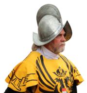 knight in armor on a white background