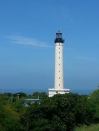 Lighthouse Blue Sky Side