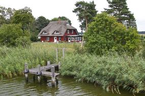 woodhouse on Baltic Sea bay