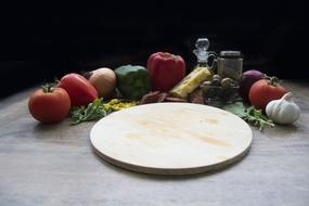 Cooking vegetable pizza