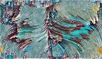 abstract tabloid white pen lines