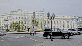 monument to catherine on the square in odessa