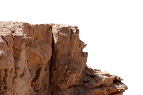 big rocks on a white background