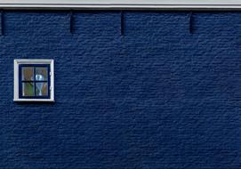 Wall Brick Blue window