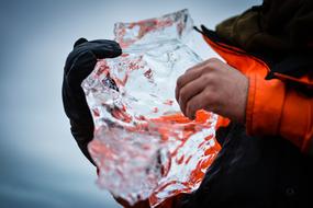 Man iceberg hand