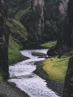 beautiful river in the woods