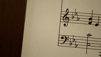 Music Old Yellowed Texture document
