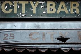 City Bar signage