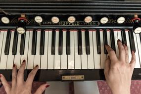 Keys Organ hands
