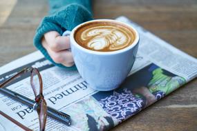 cozy rest with coffee
