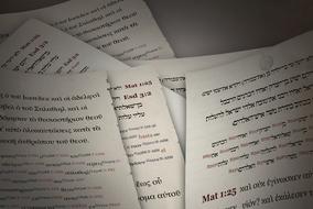Ancient Manuscripts on Greek Hebrew