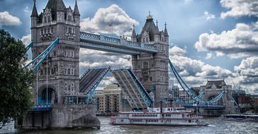 historic Tower Bridge in England