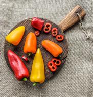 Healthy fresh peppers