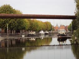 Bridge and river in Town