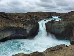 Aldeyjarfoss Cascade in Iceland