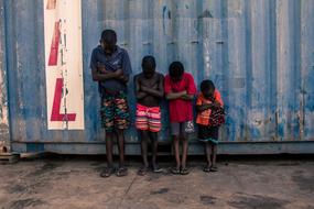 african Kids Container blue