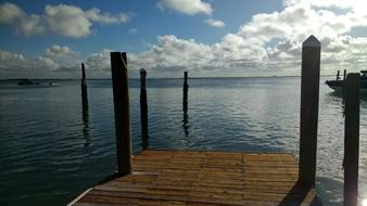 pillars with the sea in the clouds