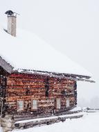 Snowy roof on House Architecture