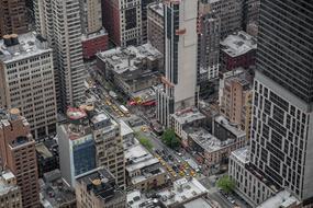 city towers and skyscrapers