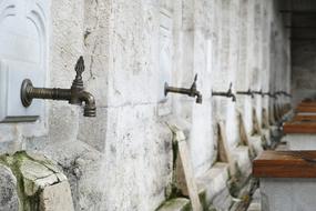 street Fountain Water Background