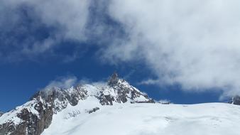 Dent Du Geant Grand Jorasses High mountains