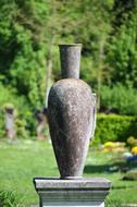 Vase Sculpture in Park