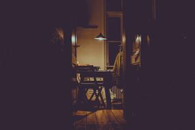 House Interior Table and lamp