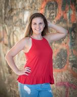 Teen Girl Youth red