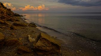 Stones Sea Clouds