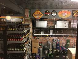 cellar with alcoholic beverages