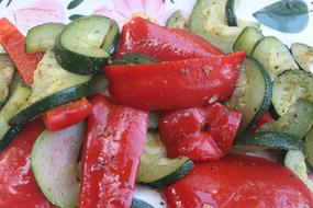 zucchini in oil with spices