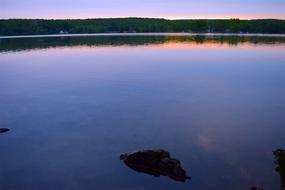 Lake Sunset Reflection