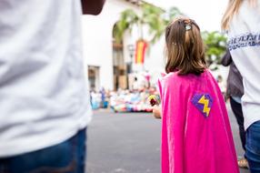 Young Girl Pink dress