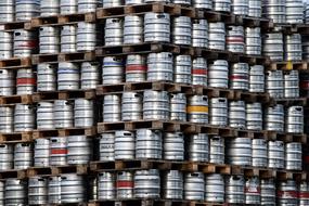 metal beer cans