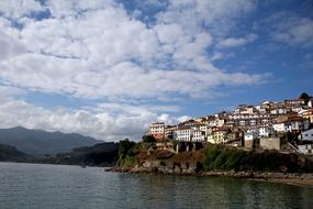 buildings and beach on the Costa Brava, Spain