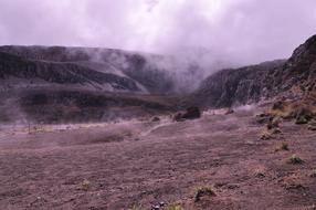 pink mountain landscape