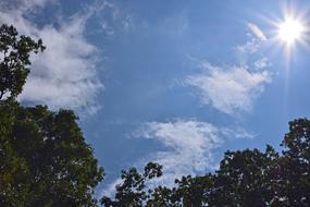 Rainbow Over The Clouds at sky