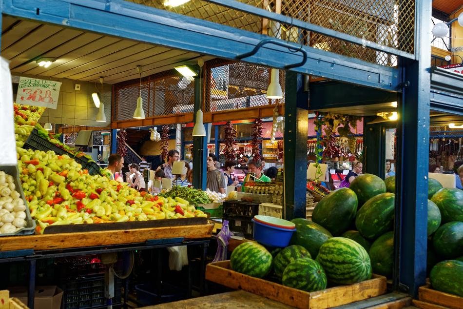 vegetable market colored