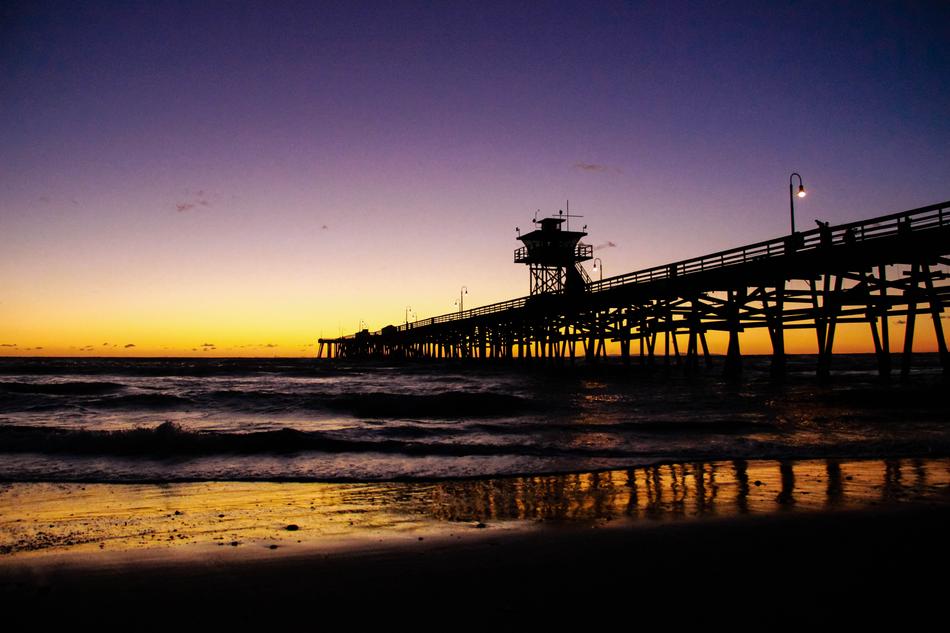 Pier in California at Sunset