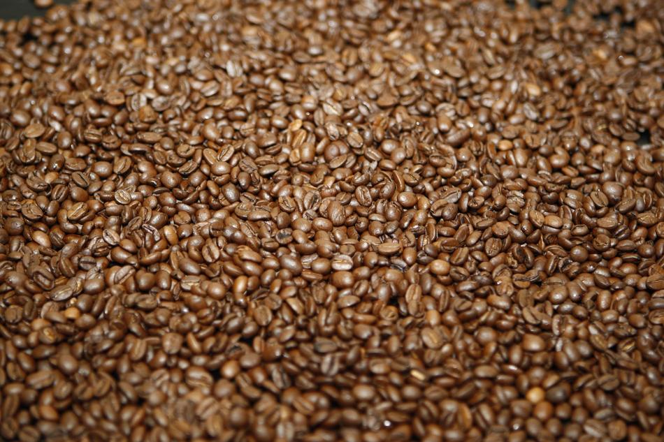 background of roasted coffee beans