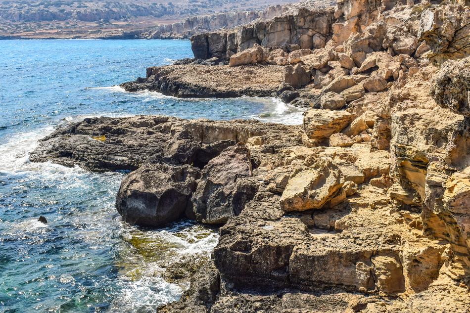 Rock Formation Erosion on Coastline