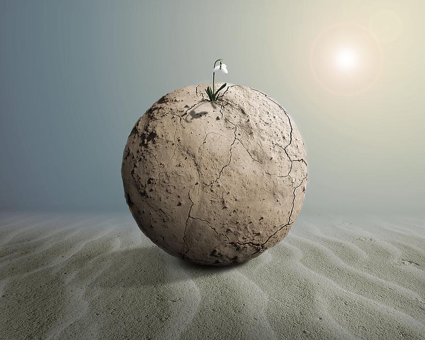 sphere of mud background