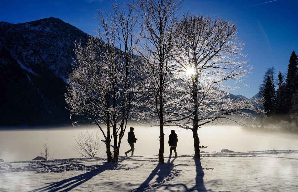 Wintry Lake view
