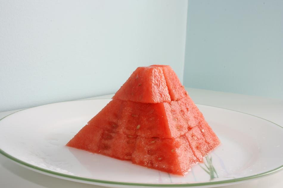 peeled sweet watermelon