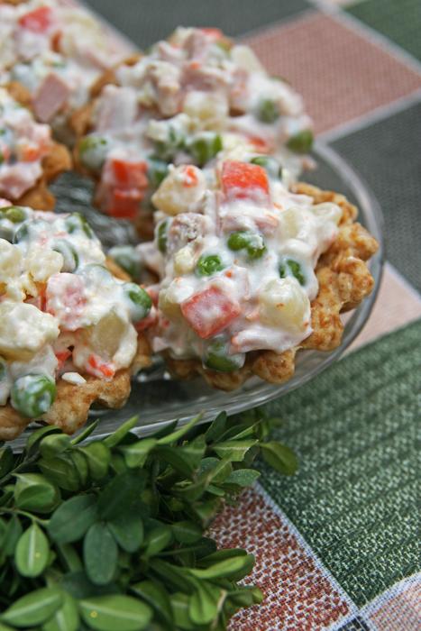 appetizer with vegetables in sauce