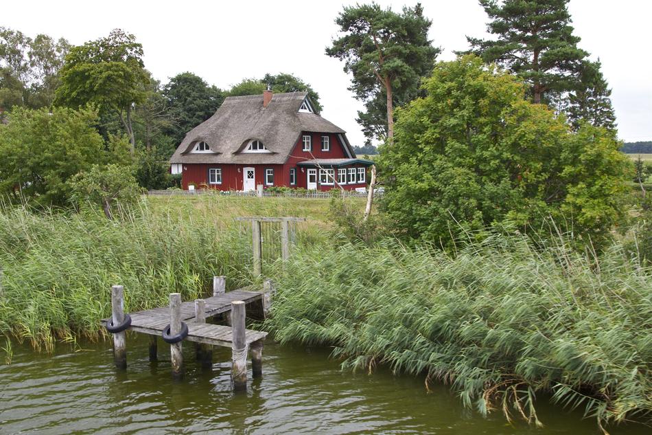 woodhouse on Baltic Sea bay