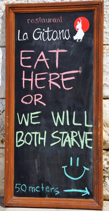 funny cafe sign