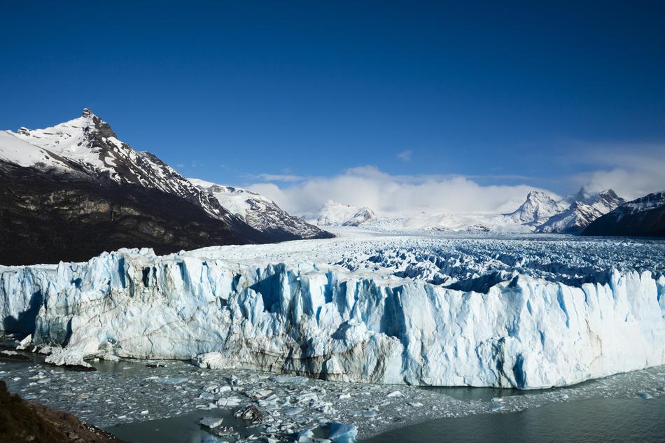 snow iceberg in the mountains