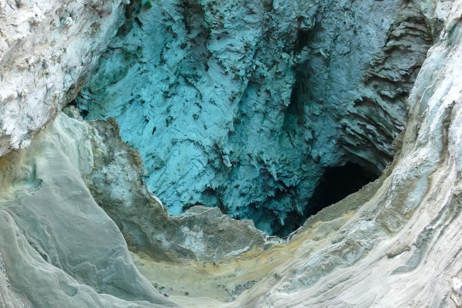 italy rock nature hole