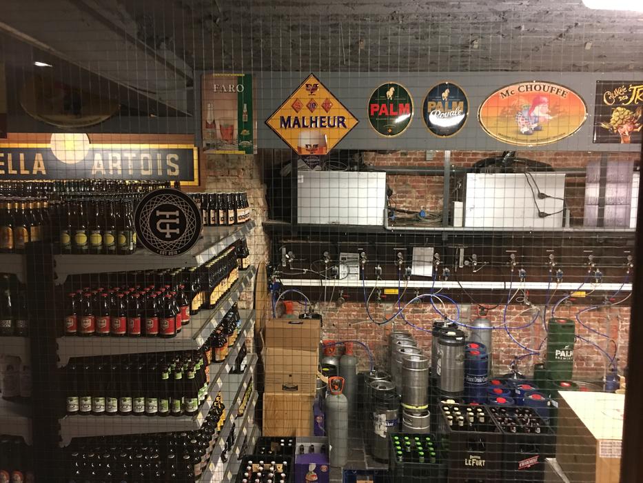 cellar with alcoholic beverages